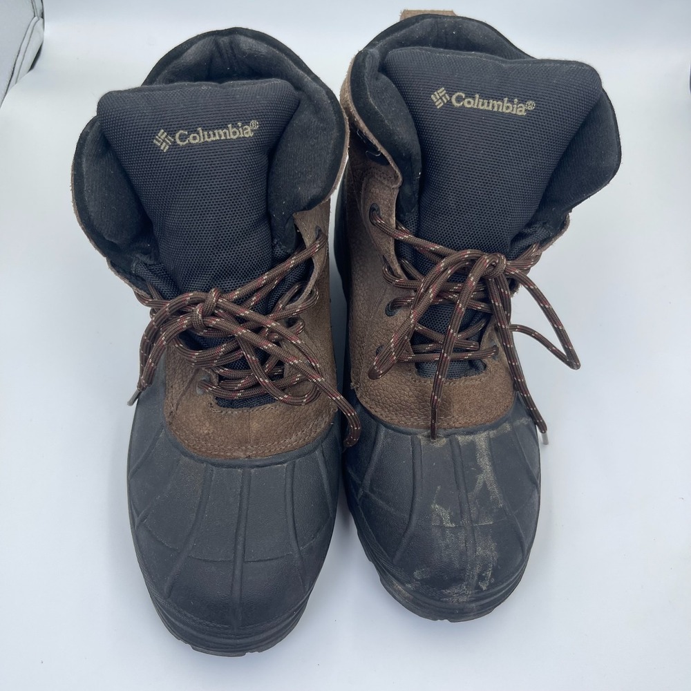 Columbia Falmouth Winter Hiking Work Waterproof Boot Men's Size 11 Brown & Black